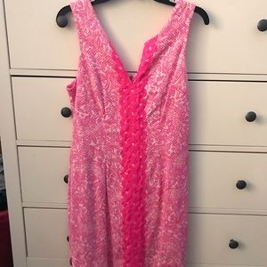 Lilly Pulitzer pink lace dress